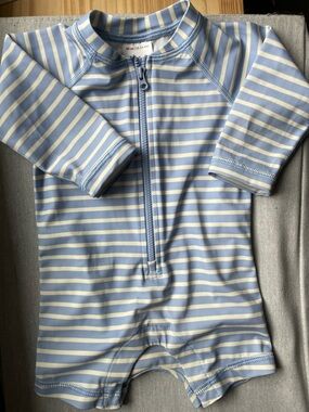 Hanna Andersson Baby One-Piece Rash Guard swimsuit